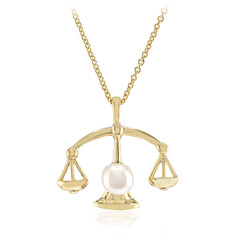 White Freshwater Pearl Silver Necklace