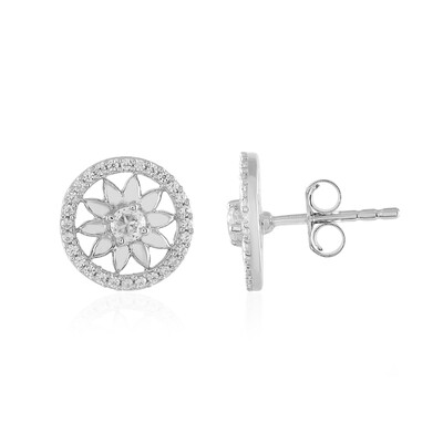 Zircon Silver Earrings
