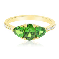 14K AAA Tsavorite Gold Ring (CIRARI)