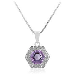 Amethyst Silver Necklace