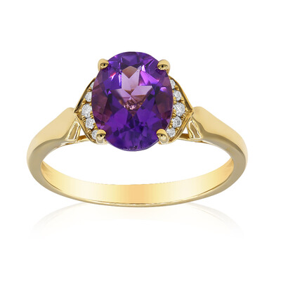 10K Amethyst Gold Ring