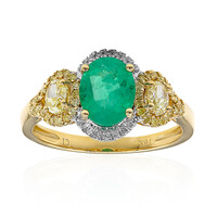 18K AAA Zambian Emerald Gold Ring (CIRARI)