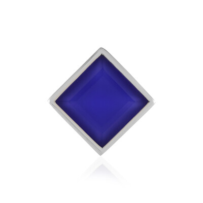 Blue Chalcedony Silver Pendant (MONOSONO COLLECTION)