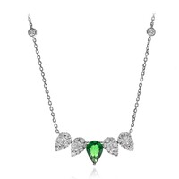 14K AAA Tsavorite Gold Necklace (CIRARI)