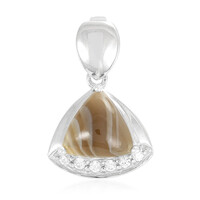 Botswana Agate Silver Pendant