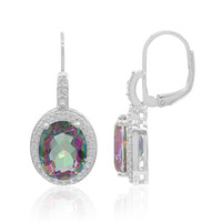 Mystic Quartz Silver Earrings