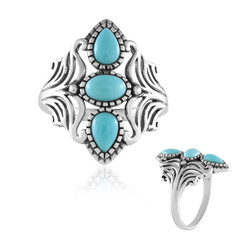 Sleeping Beauty Turquoise Silver Ring (Faszination Türkis)