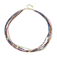 Sodalite Silver Necklace (Riya)