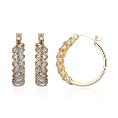 I3 (I) Diamond Brass Earrings (Juwelo Style)