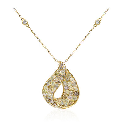 14K SI2 Fancy Diamond Gold Necklace (CIRARI)