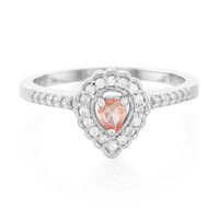 Padparadscha Sapphire Silver Ring