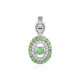 Tanzanian Tsavorite Silver Pendant