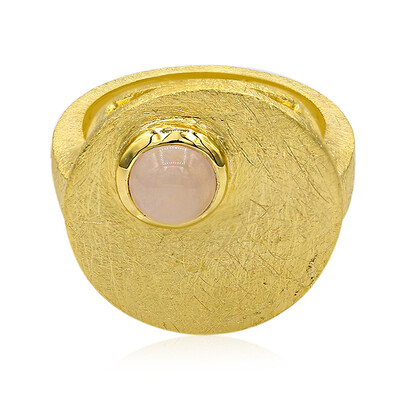 Rose Quartz Silver Ring (MONOSONO COLLECTION)