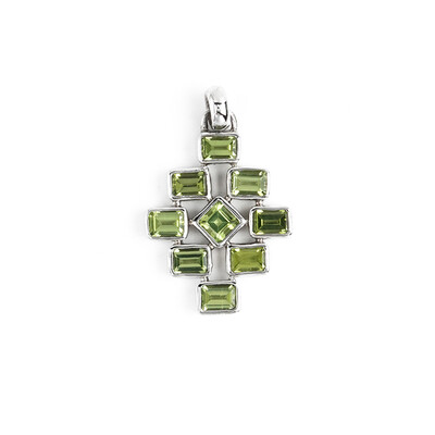 Peridot Silver Pendant