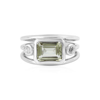 Lemon Quartz Silver Ring