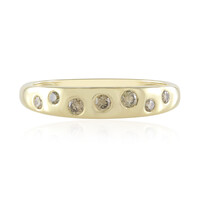 9K SI1 Champagne Diamond Gold Ring