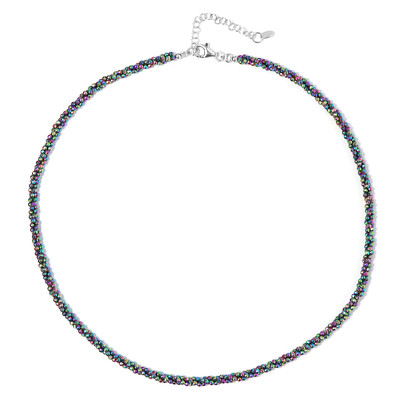 Mystic Hematite Silver Necklace