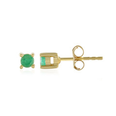 Ethiopian Emerald Silver Earrings