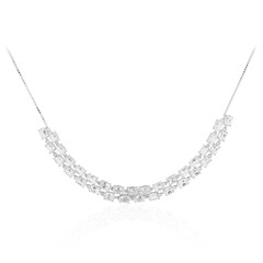 White Topaz Silver Necklace