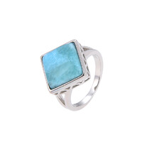 Larimar Silver Ring