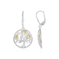 I3 (J) Diamond Silver Earrings