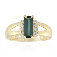 Indicolite Silver Ring (Adela Silber)