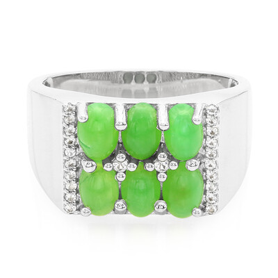 Imperial Chrysoprase Silver Ring