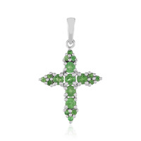 Tanzanian Tsavorite Silver Pendant