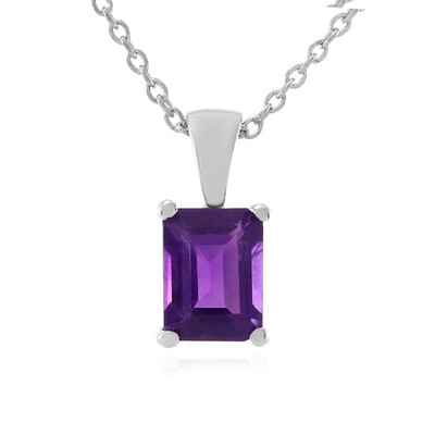 Zambian Amethyst Silver Necklace