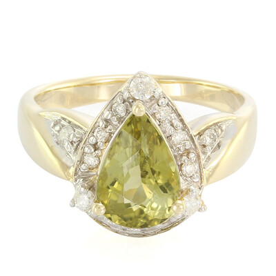 9K Cuprian Tourmaline Gold Ring