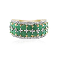 Socoto Emerald Silver Ring