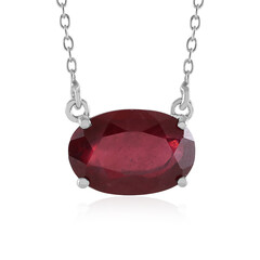 Madagascar Ruby Silver Necklace (de Melo)