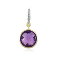 9K Amethyst Gold Pendant