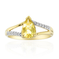 9K Heliodore Gold Ring