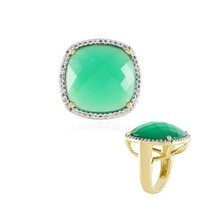 Green Onyx Silver Ring