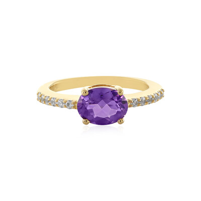 Siberian Amethyst Silver Ring