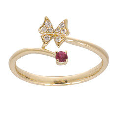 14K AAA Mozambique Ruby Gold Ring (CIRARI)
