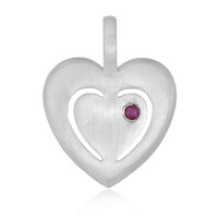 Ruby Silver Pendant