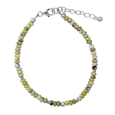 Lizardite Silver Bracelet