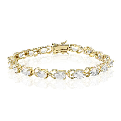 White Topaz Silver Bracelet