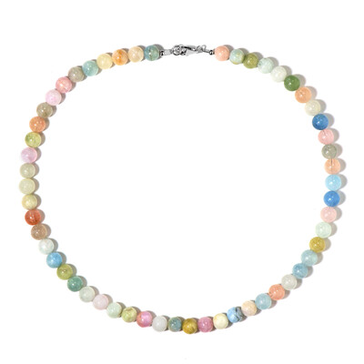 Fancy Beryl Silver Necklace