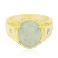 Green Jadeite Silver Ring