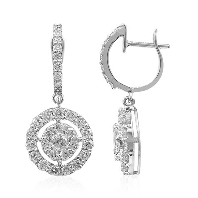 18K SI2 (H) Diamond Gold Earrings (Estée Collection)