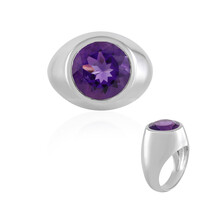 Siberian Amethyst Silver Ring