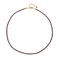 Magenta Garnet Silver Necklace