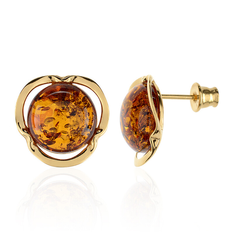 Polish amber earrings 2025