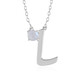 Rainbow Moonstone Silver Necklace