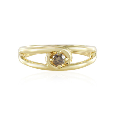 I3 Brown Diamond Silver Ring