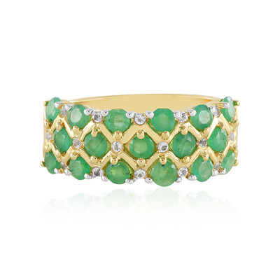 Socoto Emerald Silver Ring
