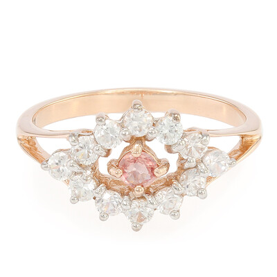 Padparadscha Sapphire Silver Ring